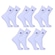 Kit Meias Cano Longo Dorbe Algodão - 5 Pares - Adulto BRANCO
