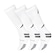 Kit Meia Cano Longo New Balance Lifestyle 39 A 43 - 3 Pares - Unissex BRANCO