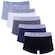 Kit Cuecas Dorbe Sungão Algodão - Adulto - 5 unidades PRETO/AZUL