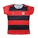 Camiseta Baby Look do Flamengo Torcida Baby 251Sb - Infantil VERMELHO/PRETO