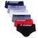 Kit Cuecas Dorbe Slip 100% Algodão Adulto - 6 unidades PRETO/BRANCO