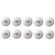 Bola de Tênis de Mesa Dhs Cellfree Dual 3 Estrelas - 10 Unidades BRANCO