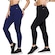 Kit Calças Leggings Selene sem Costura - Feminina - 2 unidades AZUL ESC/PRETO