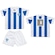 Kit Uniforme do Avaí Torcida Baby Bebê 031SS - Infantil AZUL/BRANCO