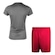 Kit Penalty X: Camiseta + Calção - Feminino CINZA/VERMELHO