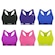 Kit Top Puma Nadador sem Costura - 6 Unidades - Feminino VERDE/PRETO