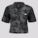 Blusa Cropped adidas All Over Print - Feminina CINZA
