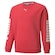 Blusão de Moletom Infantil Puma Alpha Crew ROSA/BRANCO