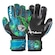 Luvas de Goleiro Poker Semi Pro Skull - Adulto PRETO/AZUL CLA
