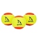 Bola de Beach Tennis Shark Amarelo/Laranja