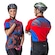 Camiseta Poker Ciclis Zip Total Phantom - Unissex VERMELHO/AZUL
