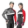Camiseta Poker Ciclista Zip Parcial Fros - Unissex PRETO/VERMELHO