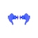 Protetor Auricular Poker Silicone Anatômico 13132-Az - Adulto AZUL