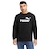 Blusão de Moletom Puma Ess Big Logo Crew Fl - Masculino PRETO/BRANCO