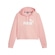 Blusão de Moletom Puma Essentials Cropped Logo Fl - Feminino ROSA CLA/BRANCO