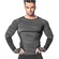 Camiseta Térmica Poker Manga Longa Skin Power Plus - Unissex CINZA/PRETO