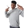 Blusão de Moletom Fila com Capuz Letter Outline Winter F11L238 - Masculino CINZA CLA/BRANCO