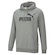 Blusão de Moletom Puma Essentials Hoodie Fl Big Logo - Masculino CINZA/PRETO