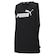 Camiseta Regata Puma Cavada Essentials Logo - Feminina PRETO/BRANCO