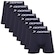 Kit 8 Cuecas Boxer Plus Size Microfibra Dorbe Original PRETO