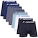 Kit 8 Cuecas Boxer Plus Size Microfibra Dorbe Original PRETO/BRANCO