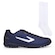 Chuteira Futsal Topper Maestro Td Iv + Par de Meiões Color Sports - Adulto AZUL ESCURO