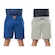Kit Bermudas Elite Comfort - Masculina - 2 Unidades AZUL/CINZA