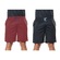 Kit Bermudas Elite Comfort - Masculina - 2 Unidades VERMELHO/PRETO