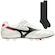 Chuteira de Campo Mizuno Morelia II Japan + 1 Par de Meião - Adulto BRANCO/PRETO