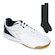 Chuteira Futsal Diadora Calcio Elite + 1 Par De Meião - Adulto BRANCO
