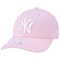 Boné Aba Curva New Era Feminino 9Twenty New York Yankees mlb - Strapback - Adulto ROSA