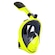 Mascara Subaquática de Mergulho Gold Sports Full Face com Snorkel - Adulto AMARELO