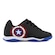 Chuteira Futsal Dray Marvel Original com Cadarço Infantil PRETO/AZUL