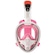 Mascara Subaquática de De Mergulho Gold Sports Full Face R4 com Snorkel ROSA