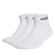 Meia adidas Logo Linear Ankle - 3 Pares - Unissex BRANCO/PRETO