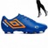 Kit Chuteira Campo Umbro Orbit e Meião AZUL/LARANJA