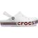 Sandália Crocs Bayaband Rainbow Glitter Clog K - Unissex BRANCO