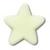 Jibbitz Estrela Que Brilha No Escuro BRANCO