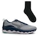 Tênis Mizuno Wave Way 3 - Masculino + Meia Color Sports CINZA/AZUL ESC
