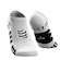 Meia Cano Invisível de Compressão Compressport No Show Socks - Adulto BRANCO/PRETO