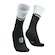 Meia Cano Médio de Compressão Compressport (Mid Compression Socks Oxygen) V2.0 - Adulto PRETO/BRANCO