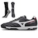 Chuteira Society Mizuno Morelia Classic - Adulto + Meia Antiderrapante PRETO