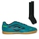 Chuteira Futsal Umbro Glaze + Meião - Adulto AZUL CLARO