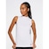Camiseta Regata Body For Sure com Gola Alta U.V - Feminina BRANCO
