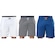 Kit Bermuda Elite Comfort - 3 Unidades - Masculina BRANCO/AZUL ESC