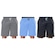 Kit Bermudas Elite Comfort - 3 Unidades - Masculina CINZA/PRETO