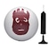 Bola de Vôlei Wilson Cast Away + Bomba de Ar BRANCO/VERMELHO