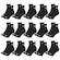 Kit Meia Cano Médio Puma Esportiva - 15 Pares - Masculino PRETO