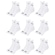 Kit Meia Cano Médio Puma Esportiva - 9 Pares - Masculino BRANCO