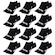 Kit Meia Sapatilha Puma Esportiva - 12 Pares - Feminino PRETO
